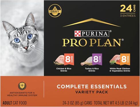 Purina Pro Plan Complete Essentials Wet Cat Food Variety, (24) 3 oz Cans in Kuwait