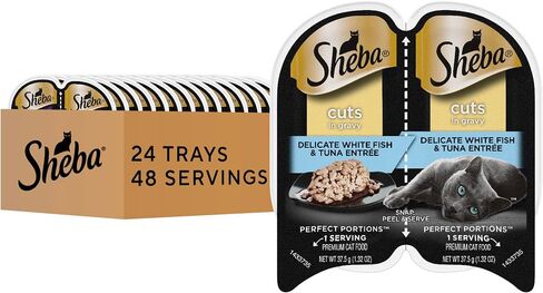 Sheba Perfect Portions Cuts Wet Cat Food, Roasted Chicken, 2.6 oz, 24 ct in Kuwait
