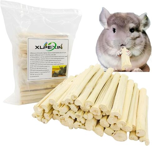 300g Sweet Bamboo Chew Toy for Small Animals,Bunny Chew Sticks in Saudi Arabia