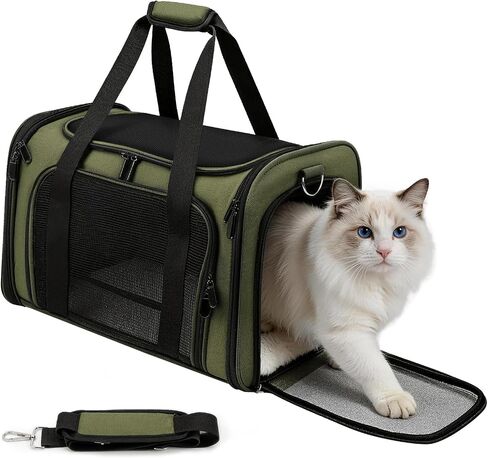 Cat Carrier Soft, Dog Carriers for Small Dog/Large Cat (Up to 16lb) in Saudi Arabia