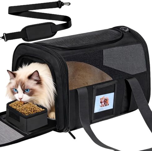 Large Soft Cat Carrier Up to 28 Lbs, Washable Pet Bag Medium to Big Pets in Kuwait
