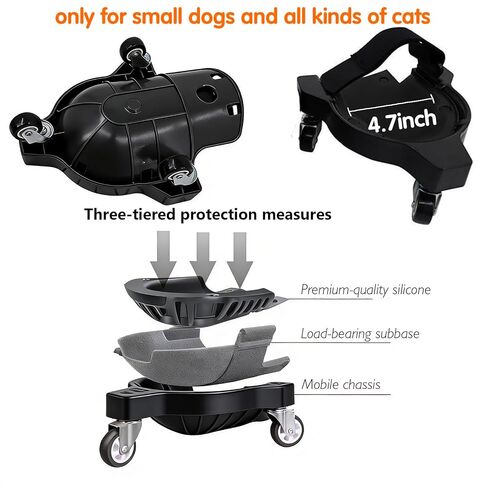 Small Dog or Cat Wheelchair for Back Legs, Small in Saudi Arabia