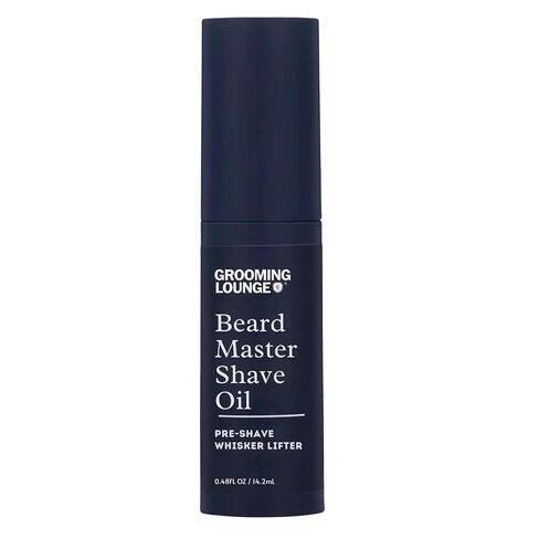 Grooming Lounge Beard Master Shave Oil - Eliminates Razor Drag and Burn - No Clogged Pores or Residue - Can be Used Solo or With a Cream - Translucent Solution - No Parabens - Cruelty Free - 1 oz in Kuwait