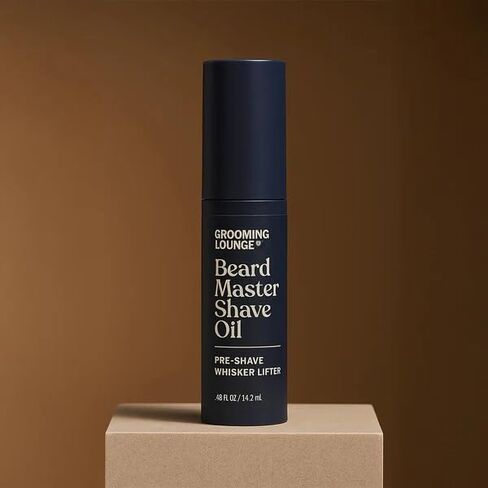 Grooming Lounge Beard Master Shave Oil - Eliminates Razor Drag and Burn - No Clogged Pores or Residue - Can be Used Solo or With a Cream - Translucent Solution - No Parabens - Cruelty Free - 1 oz in Kuwait