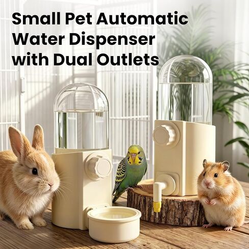 16.9 Oz Rabbit Water Bottle Dispenser,Hanging Bunny Water Bowl for cage in Saudi Arabia