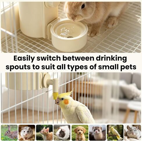 16.9 Oz Rabbit Water Bottle Dispenser,Hanging Bunny Water Bowl for cage in Saudi Arabia