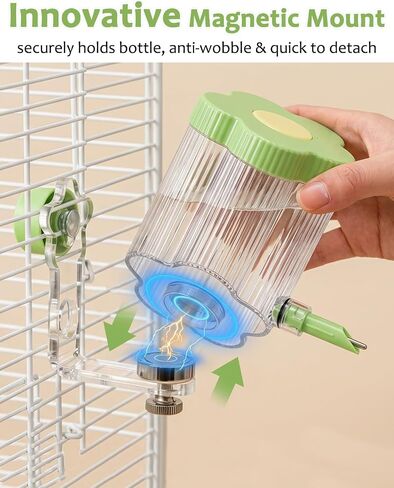 Magnetic Bird Water Feeder, Leakproof Needle Valve, 8.4fl Oz in Kuwait
