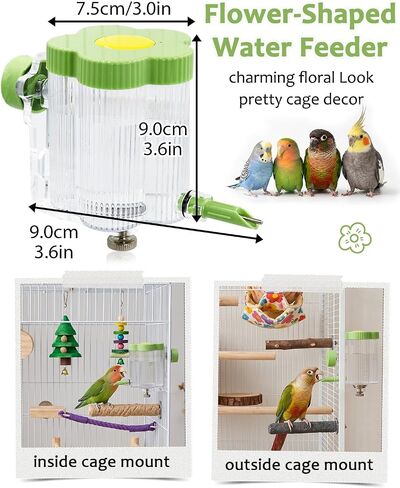 Magnetic Bird Water Feeder, Leakproof Needle Valve, 8.4fl Oz in Kuwait