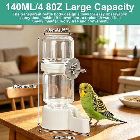 Bird Water Dispenser Plastic Bird Cage Hanging Drinking Device in Kuwait