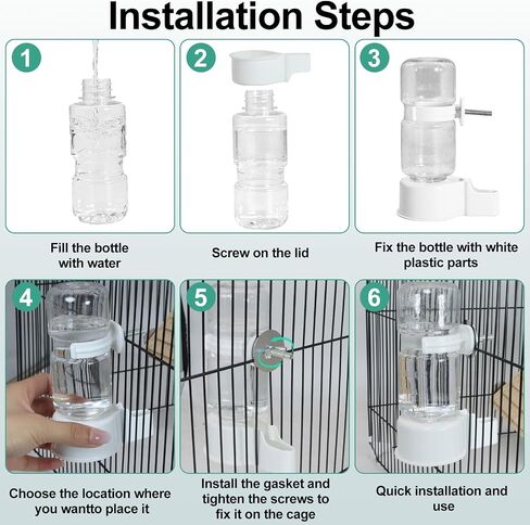 Bird Water Dispenser Plastic Bird Cage Hanging Drinking Device in Kuwait
