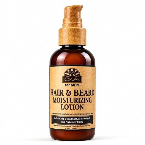 Okay men's beard & hair moisturizing lotion, Brown, 4 Fluid Ounce in Saudi Arabia