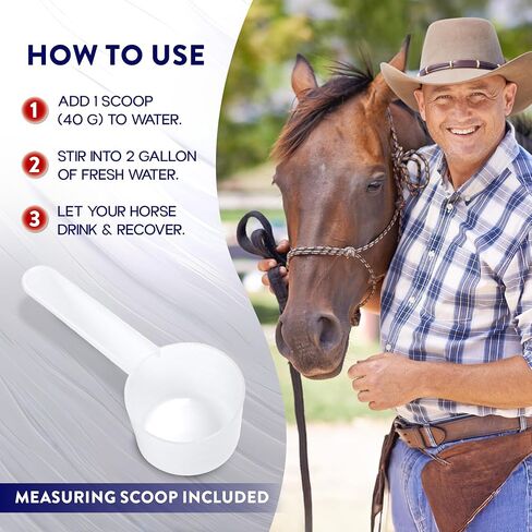 Horse Electrolytes Powder, Tasty Equine Hydration, Just Add to Water, Crisp Apple Flavor, 5 Pound Bag, Made in the USA in Kuwait