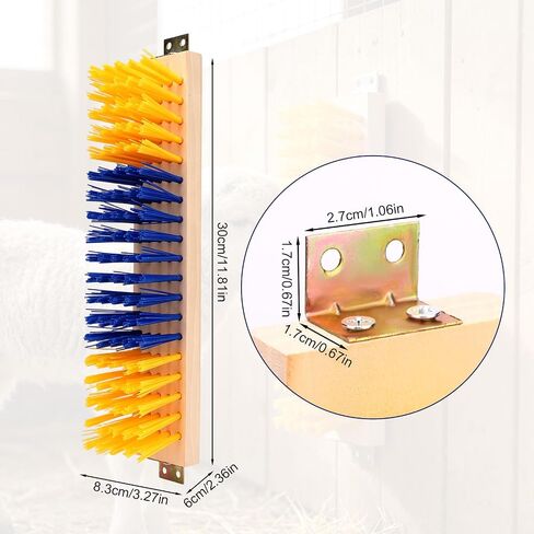 XIHIRCD 4pcs Livestock Scratching Brushes for Goat Horse Pig Cow Sheep in Saudi Arabia