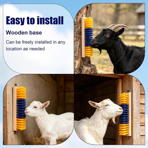 XIHIRCD 4pcs Livestock Scratching Brushes for Goat Horse Pig Cow Sheep in Saudi Arabia