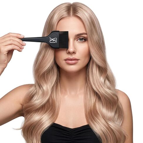 GK HAIR Black Balayage Application Brush – Professional Hair Color Dye Brush for Balayage, Highlights, Bleaching, Foiling & Tinting – Ergonomic Salon Coloring with Precision Bristles in Kuwait