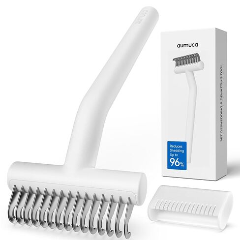 aumuca Undercoat Rake for Dogs, Deshedding & Dematting Comb for Cats, Horse in Kuwait