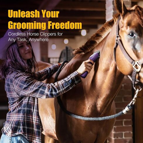 Professional Horse Clippers Cordless Detachable Wide Blade 2 Speed in Saudi Arabia