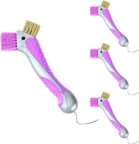 Horse Hoof Pick with Dual Brush,Non-Slip TPR Grip, Farrier Tool, 1 Pack in Kuwait