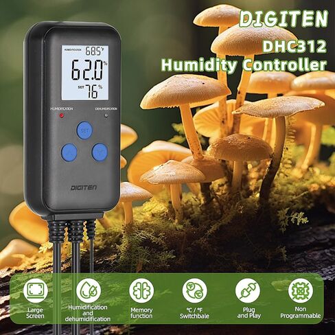 DIGITEN Humidity Controller with Temperature Display for Reptile, Mushroom in Kuwait
