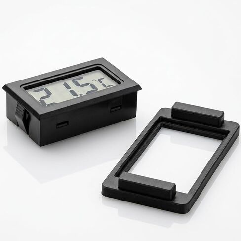 2PCS Magnetic Temperature and Humidity Monitor for Jumping Spider Enclosure Accessories Digital Thermometer and Humidity Gauge for Reptile Gecko Bearded Dragon (Rectangular) in Kuwait
