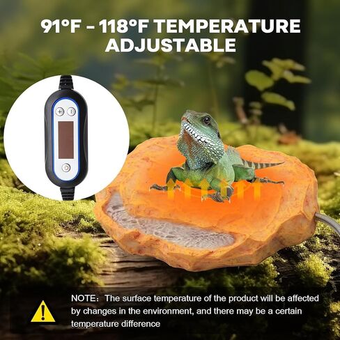 Heat Rocks for Reptiles Heat Rock with Feeding Trough & Temperature Control in Kuwait