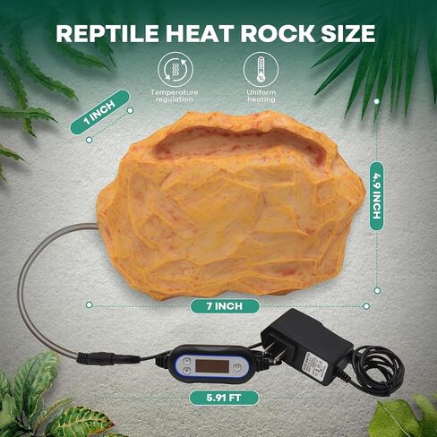 Heat Rocks for Reptiles Heat Rock with Feeding Trough & Temperature Control in Kuwait
