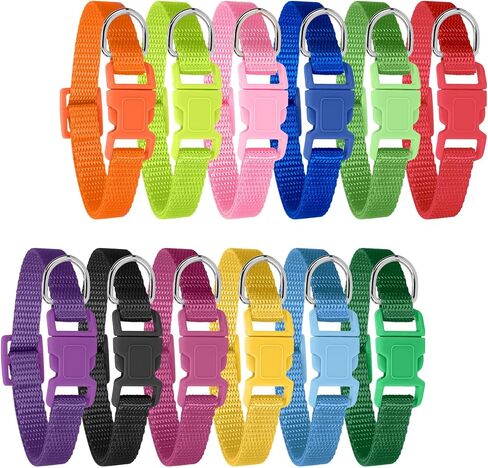 12 Pack Puppy Collars for Litter, Adjustable Puppy ID Collars in Saudi Arabia