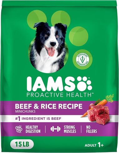 IAMS Proactive Health Adult Minichunks Dry Dog Food, Chicken, 38.5 lb in Saudi Arabia