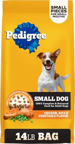 Pedigree Small Dogs Dry Dog Food, Grilled Steak and Vegetable, 14 lb in Kuwait