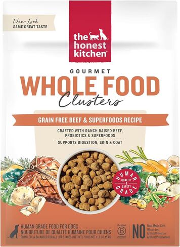 The Honest Kitchen Whole Food Clusters Grain Free Chicken Dry Dog Food, 10 Lb Bag in Kuwait