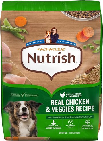 Nutrish Adult Dry Dog Food, Chicken & Veggies, 13 lb. Bag (Rachael Ray) in Saudi Arabia