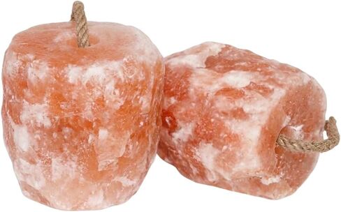 Spantik 6 lbs Himalayan Salt Lick on Rope for Horse, Cow, Goat, Sheep, Deer and Livestock Animals - 2 Pack in Saudi Arabia
