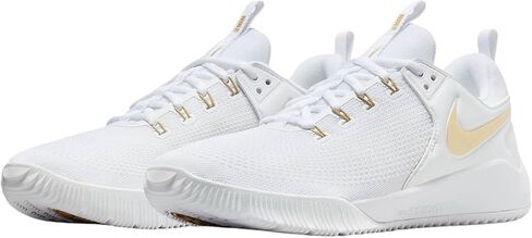 Nike Women's Zoom Hyperface 2 Volleyball Shoes (8 B(M) US, White/Black) in Kuwait