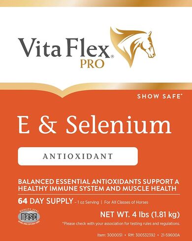 Vita Flex Pro E & Selenium Supplement for Horses, 64-Day Supply in Kuwait