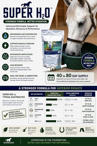 Pennwoods Horse Electrolyte Supplement Hydration Sweat Recovery 5 lb in Kuwait