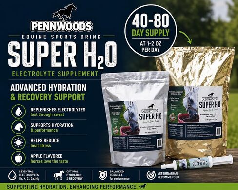 Pennwoods Horse Electrolyte Supplement Hydration Sweat Recovery 5 lb in Kuwait