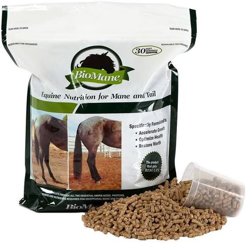 BioMane Hair Nutrition Supplement for Horses - 60 Day Supply (Resealable) in Saudi Arabia