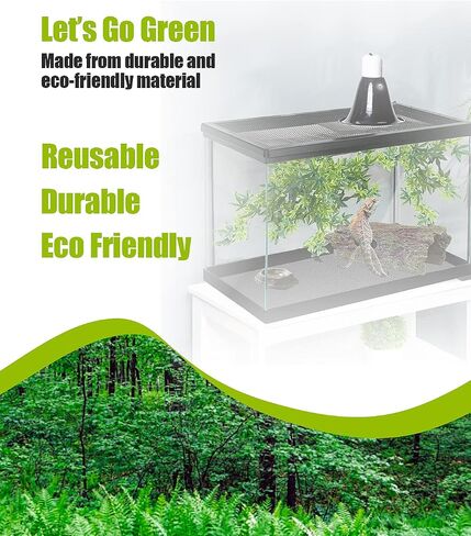 Bearded Dragon Tank Accessories, Reptile Substrate Floor, Leopard Gecko Tank Liner Mat for 40 Gallon, 20 Gallon, 50 Gallon,75 Gallon Lizard Tank, Black in Kuwait