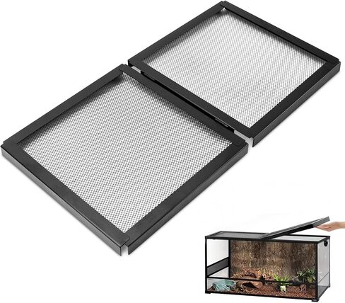 10 Gallon Tank Lid, Hinged Terrarium Screen Cover for 10 Gal, 20.8" x 10.8" in Saudi Arabia