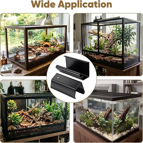 Reptile Terrarium Covers Heavy Duty Screen Clips 6 Pack for 5-29 Gallons in Kuwait