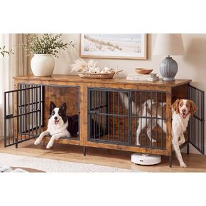 Feandrea 38" Dog Crate Furniture, Heavy-Duty Dog Kennel Side End Table in Saudi Arabia