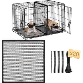 Upgraded Thickened Dog Crate Divider Panel for 42 Inch Crate, Durable Puppy Kennel Divider with Ties, Adjustable Training Accessory (Divider Only) 28.3" H x 27.2" W in Kuwait