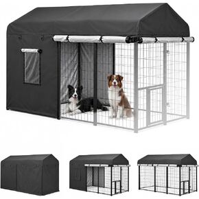 ROOMTEC 8 x 4 FT Outdoor Dog Kennel Cover, Full Side Cover (Cover Only) in Kuwait