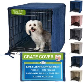 Pet Dreams Dog Crate Cover, Ivory, Small, 24" in Saudi Arabia