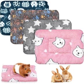 YedsIntu 2 Pcs Guinea Pig Bed, Washable Rabbit Bunny Bed Mat Warm Small Animal Bed Pad Guinea Pig Pillow Pet Bed Mat for Chinchilla Hedgehog Ferret (13.7" x 10.6") in Saudi Arabia