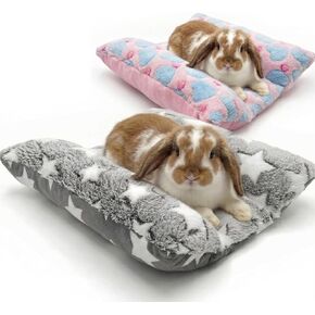 16.5 X 18in Washable Soft Rabbit Bed, Thickened and Softer Bunny Bed, Double-Sided Plush Rabbit Beds,Bed for Bunny,Bunny beds for Rabbits Indoor in Kuwait