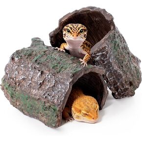 Mygeromon Reptile Hides Leopard Gecko Hideout Resin Caves Tank Accessories in Saudi Arabia
