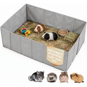MEEXPAWS Small Animal Playpen, Portable Hamster Guinea Pig Cage for Travel in Kuwait