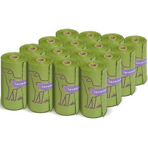 240 Count Lavender Scented 13" x 9" Dog Poop Bags Rolls in Kuwait