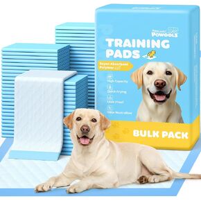 Powools Puppy Pads for Dogs, 34 x 28 in, 6-Layer, Leak-Proof, 100-Pack in Saudi Arabia